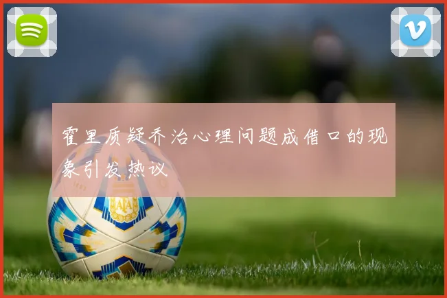 霍里质疑乔治心理问题成借口的现象引发热议